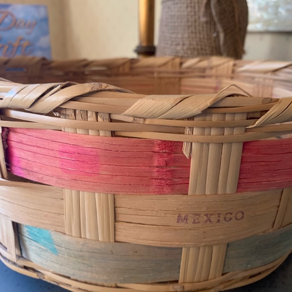 Easter Basket VINTAGE condition 1950’s Large, HAND WOVEN...